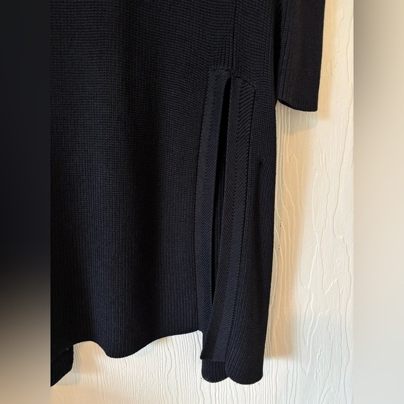 Wilfred Aritzia Black Knit Woven Crochet Layering Cardigan Robe Duster Sweater - Picture 13 of 15
